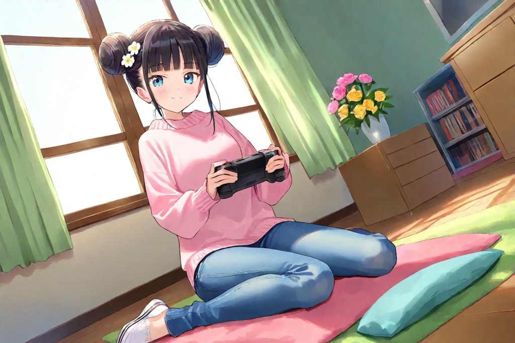 お正月はゲームで過ごすおだんごちゃん🍡✨