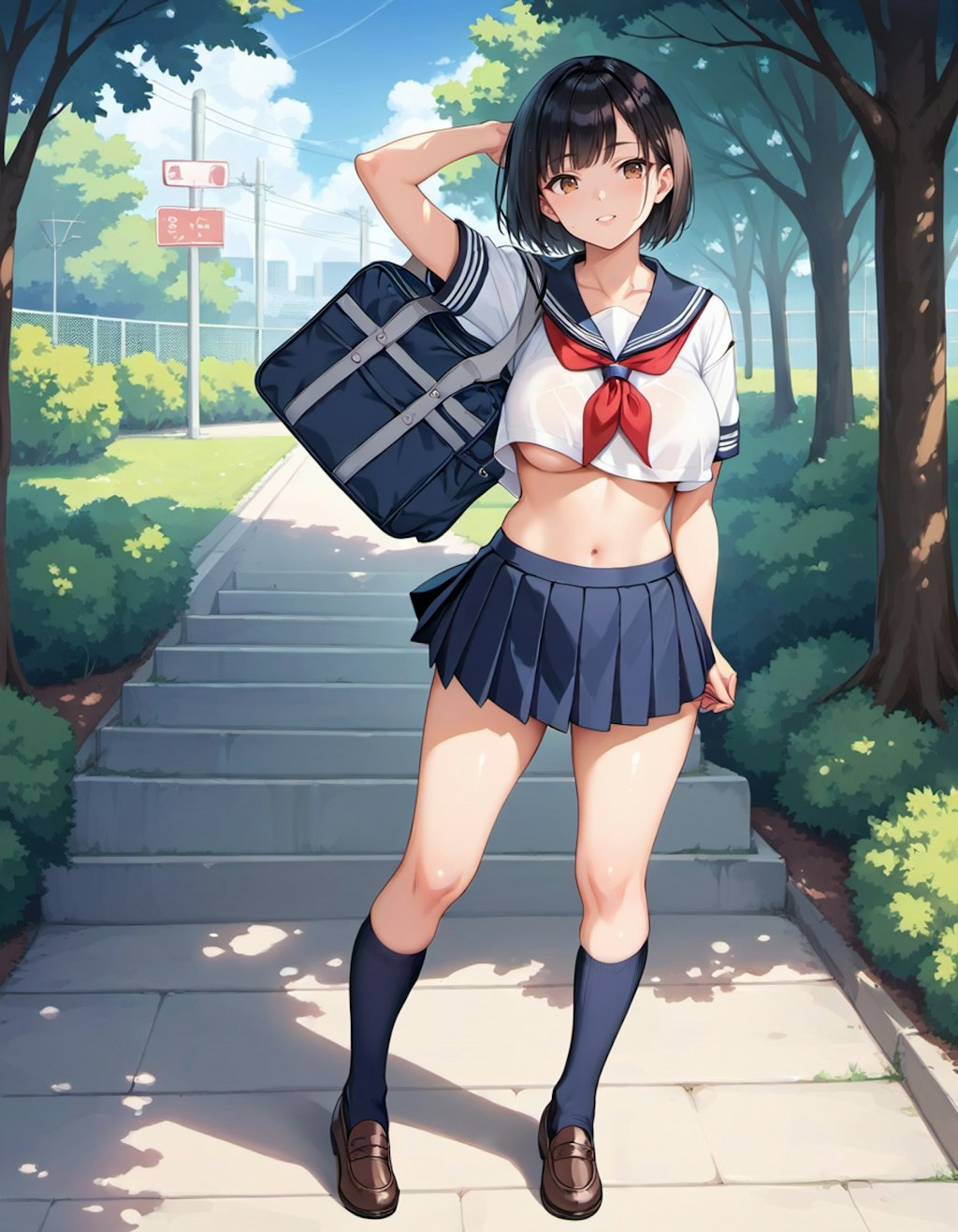 学校の新しい制服