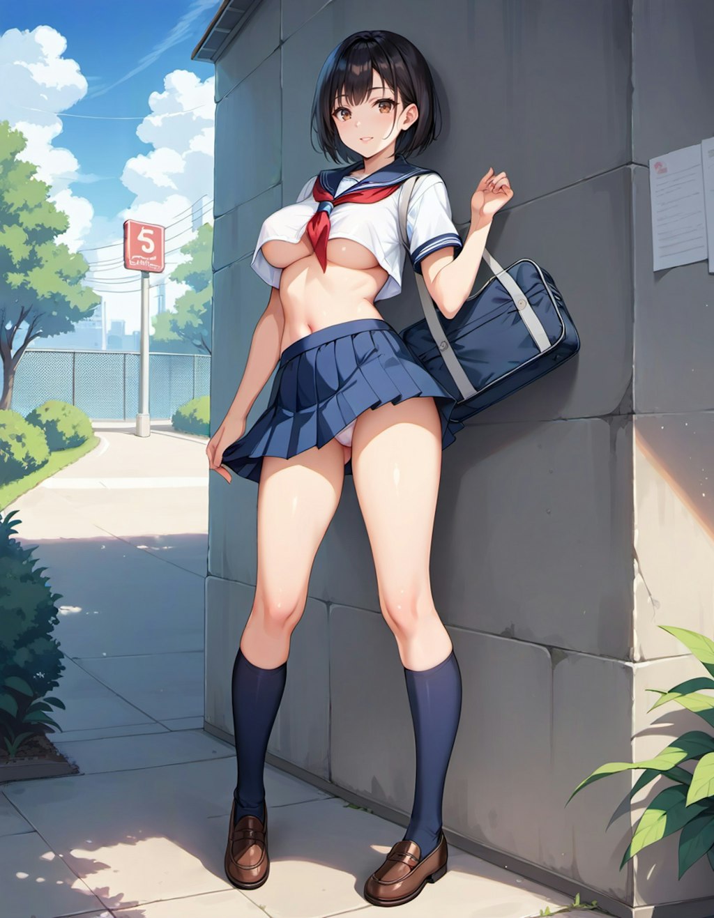 学校の新しい制服