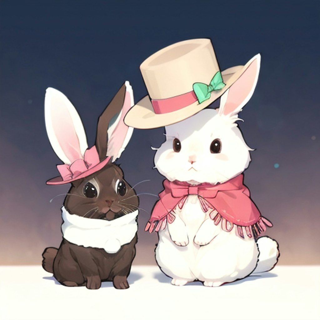 Rabbit with hat