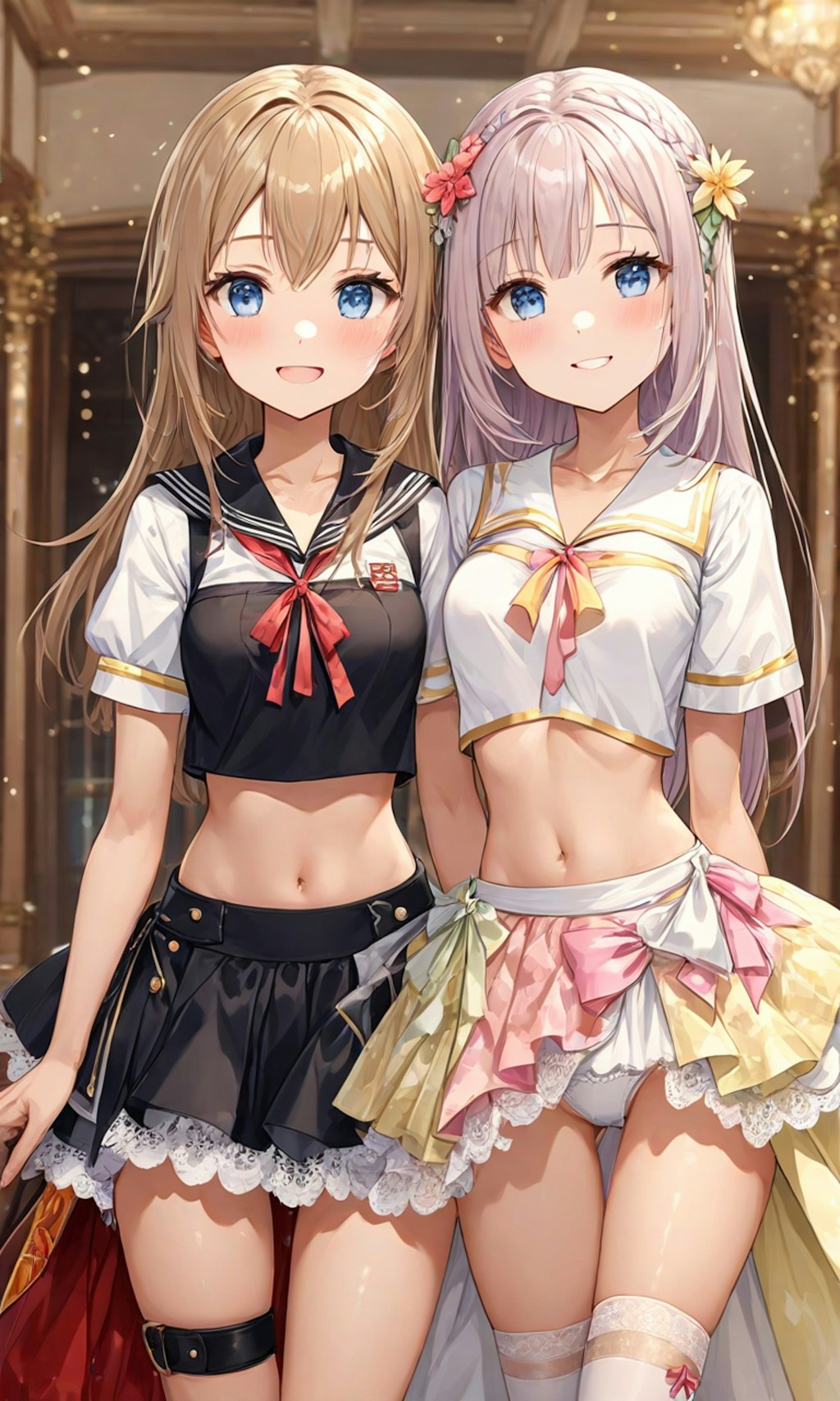 パンチラとセーラー服と女子高校生と