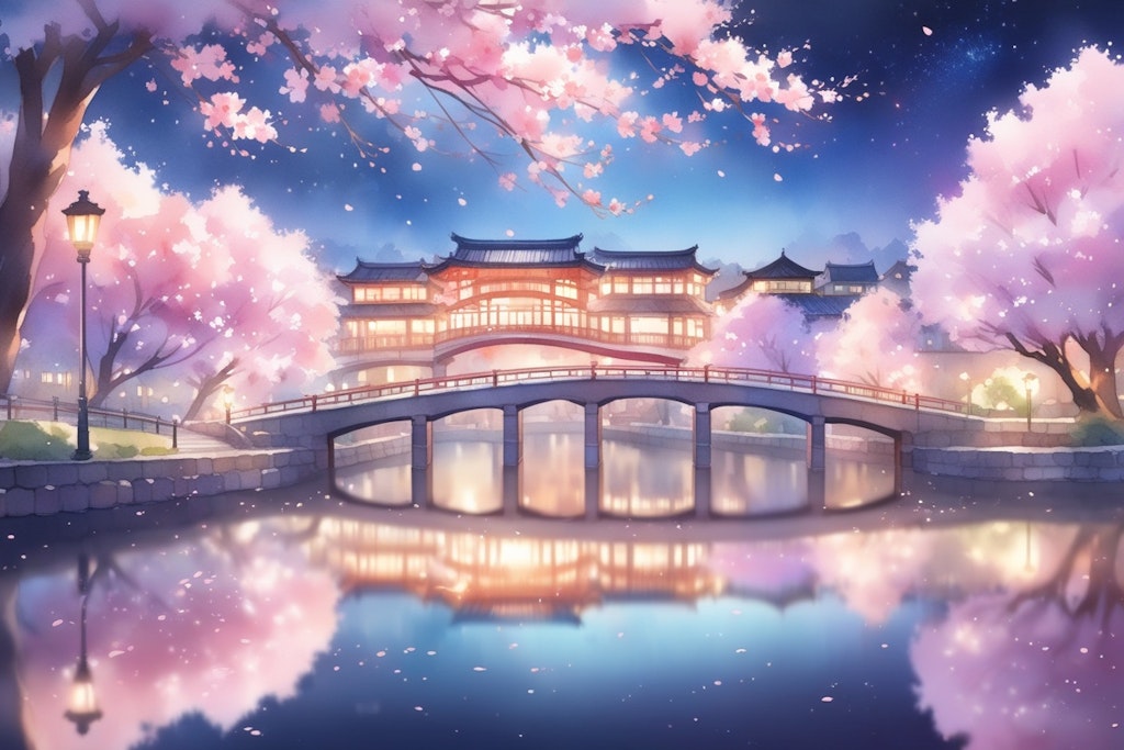 夜桜