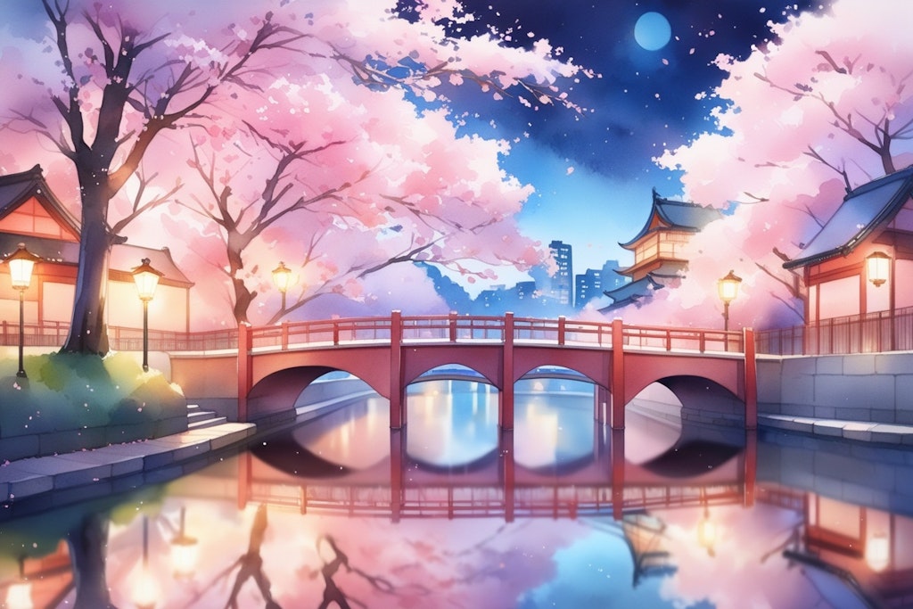 夜桜