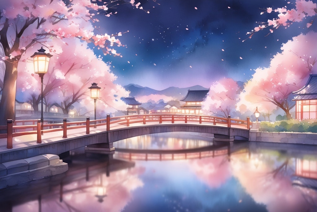 夜桜