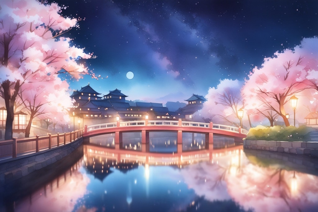 夜桜