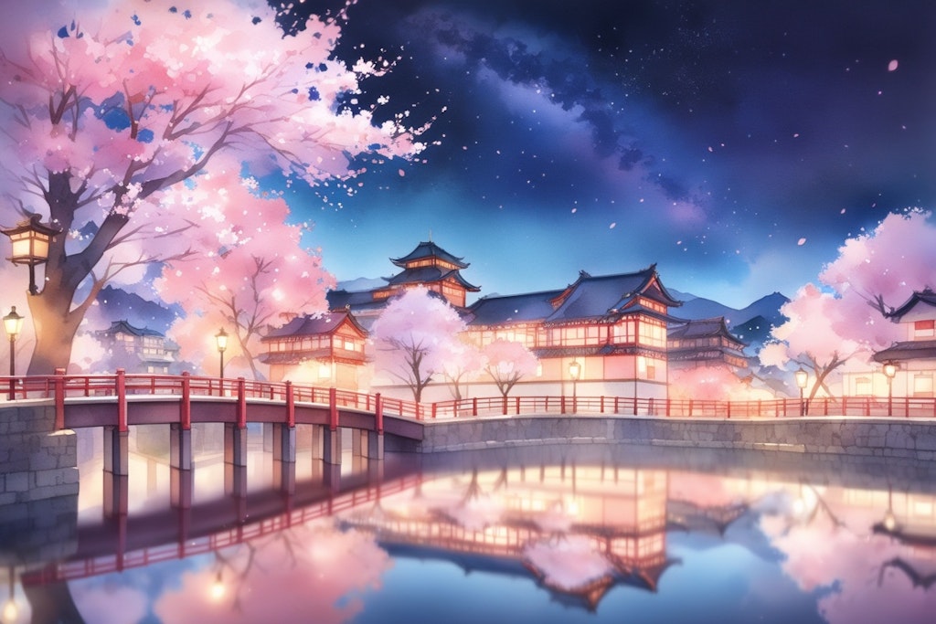 夜桜