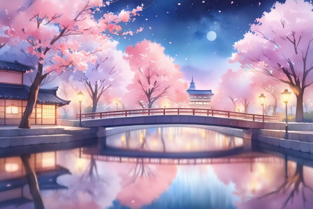 夜桜