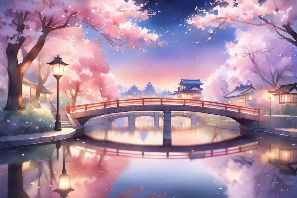 夜桜