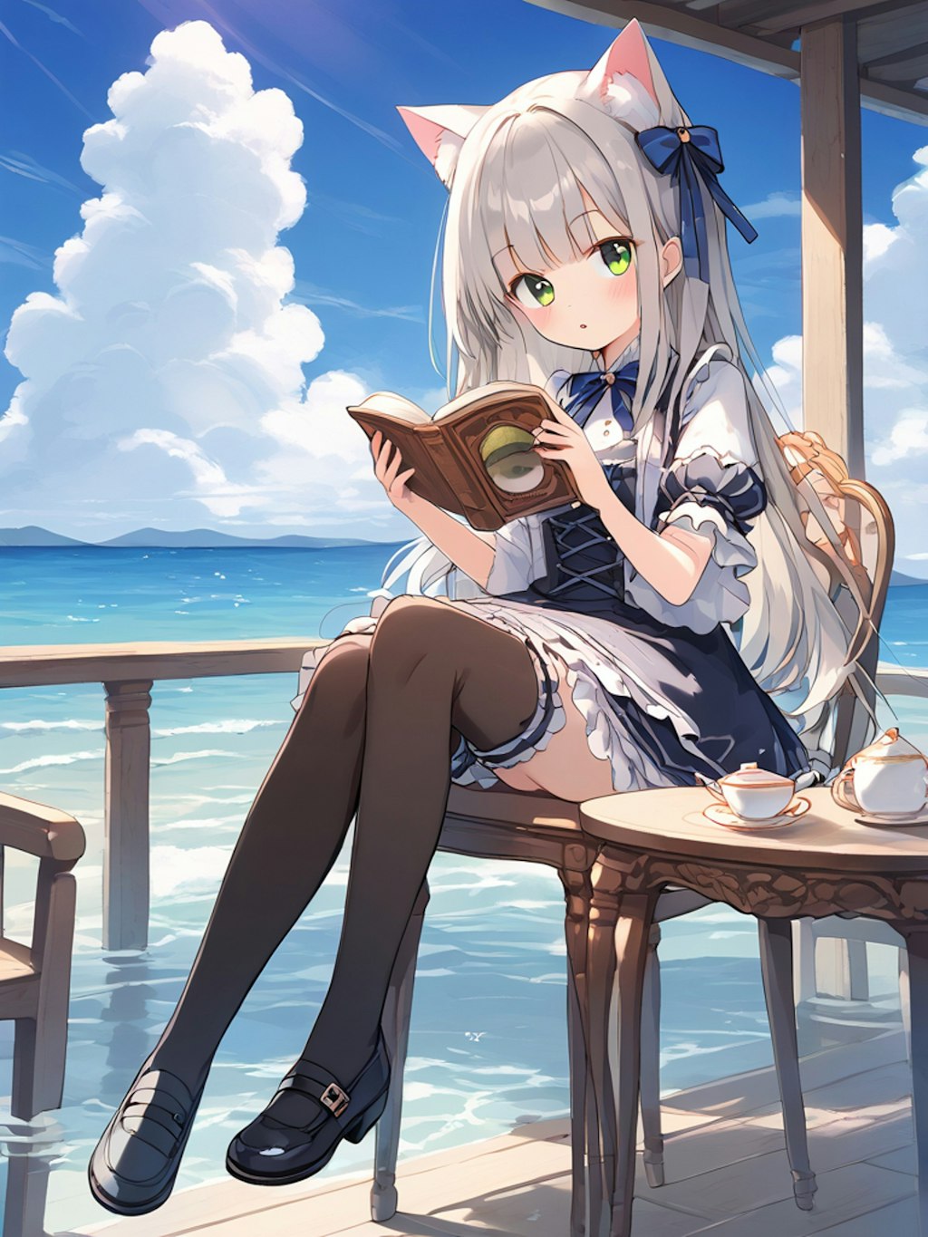 猫娘　読書