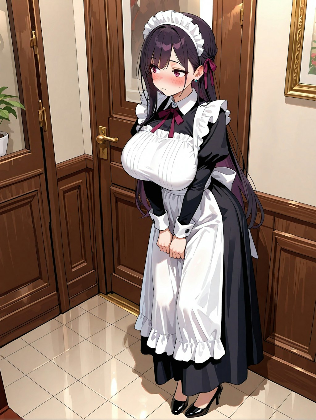 顔を赤くする涼音さん