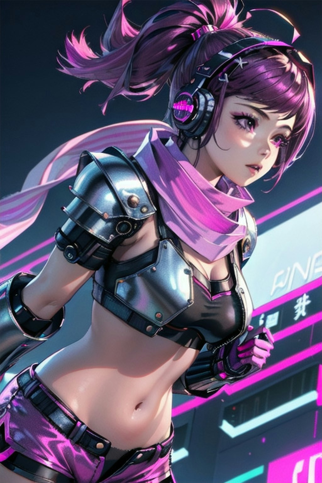 cyberpunk girls fighter 🥊#2