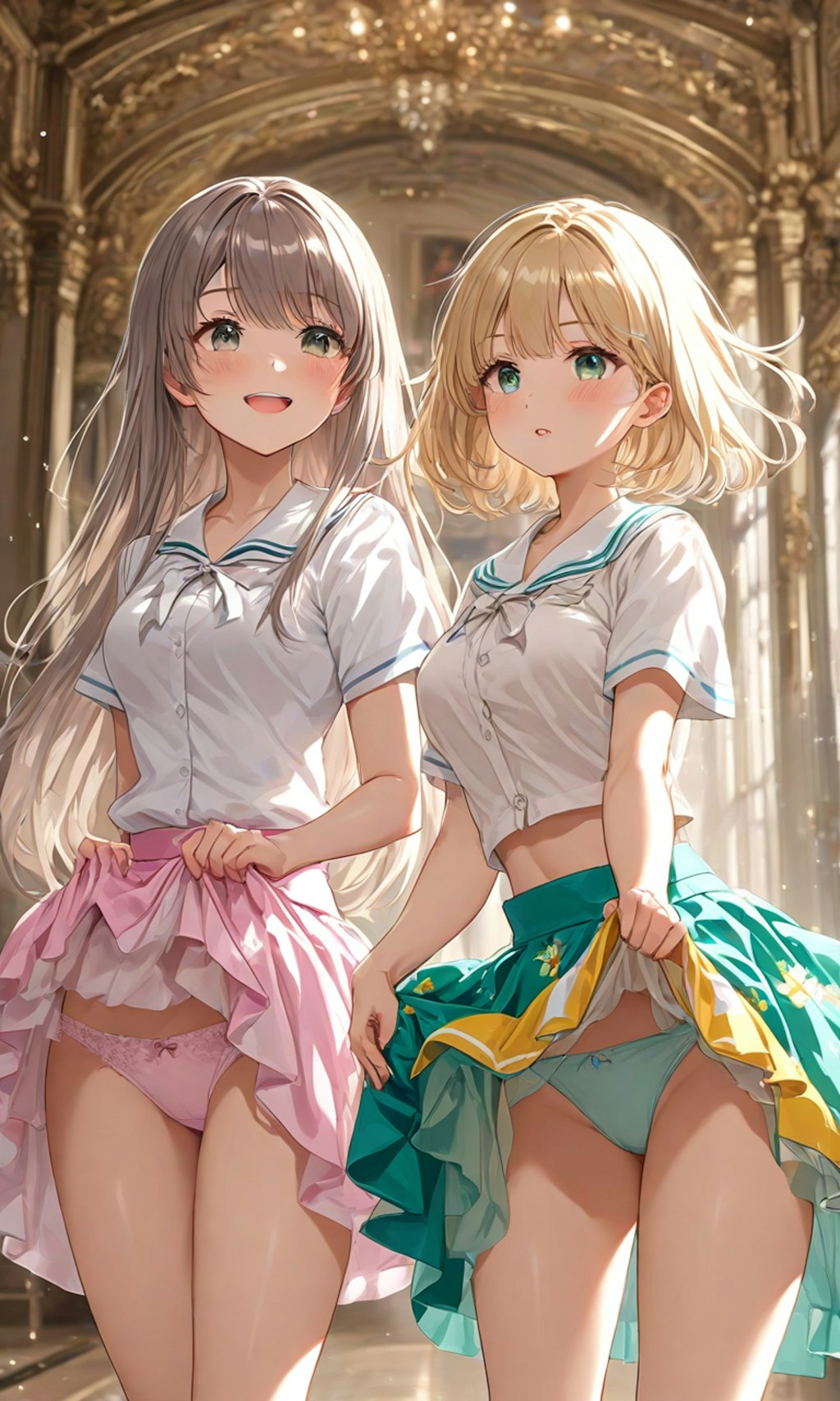 パンチラとセーラー服と女子高校生と