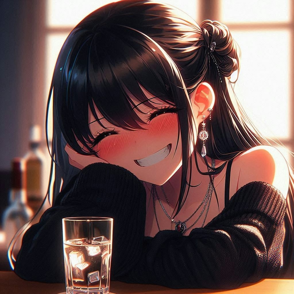 素面では、言えないよ💕