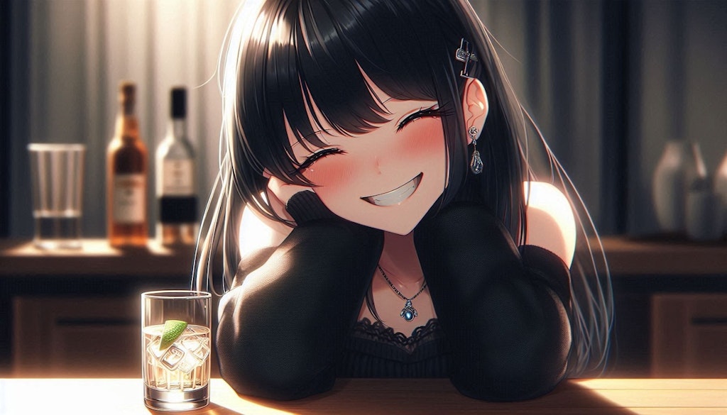 素面では、言えないよ💕