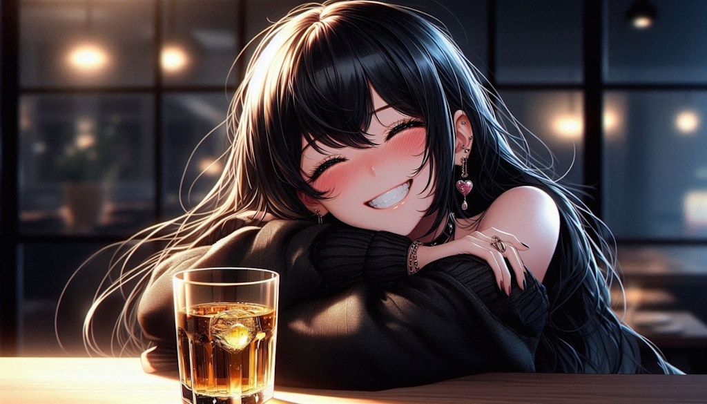 素面では、言えないよ💕