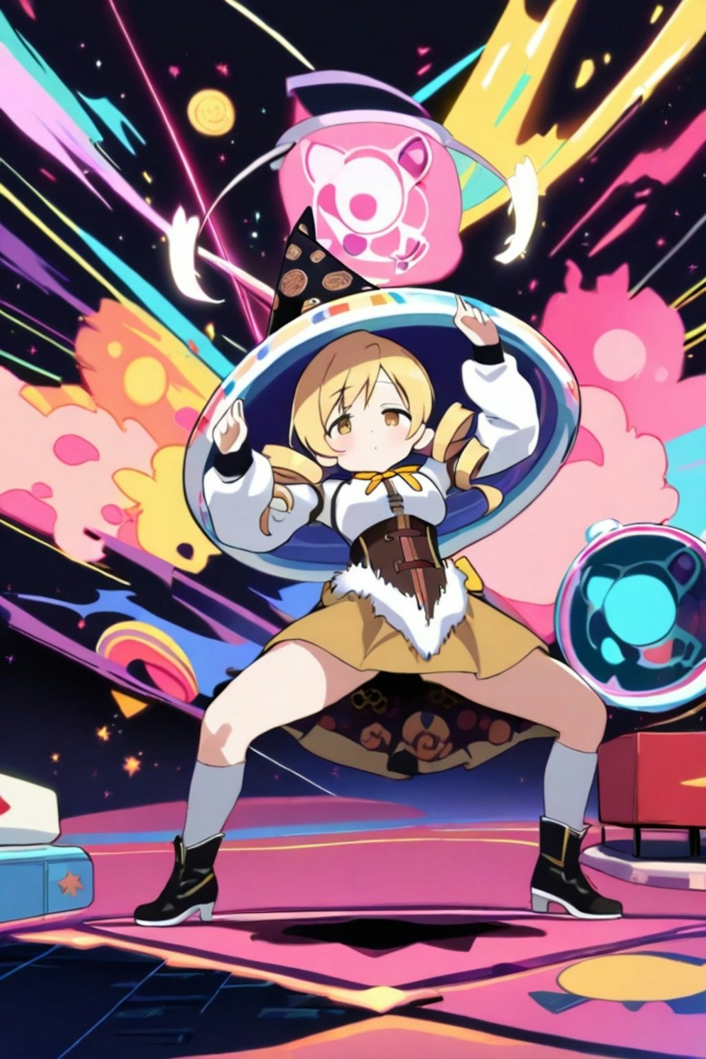 踊るマミさん