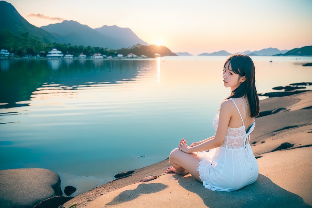 島に取り残された彼女