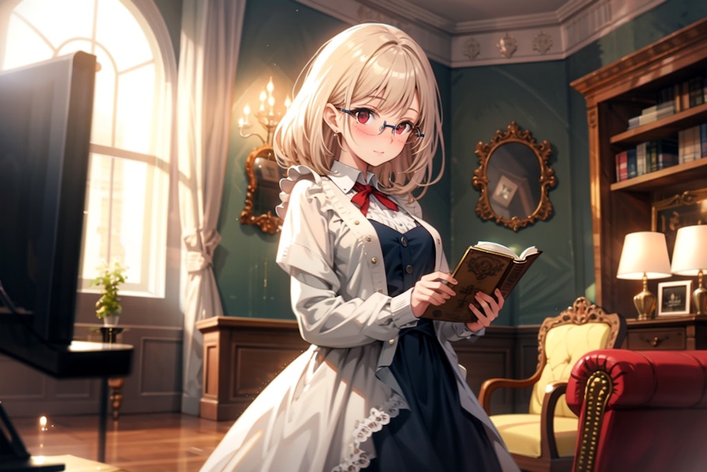 めがねっ娘の読書