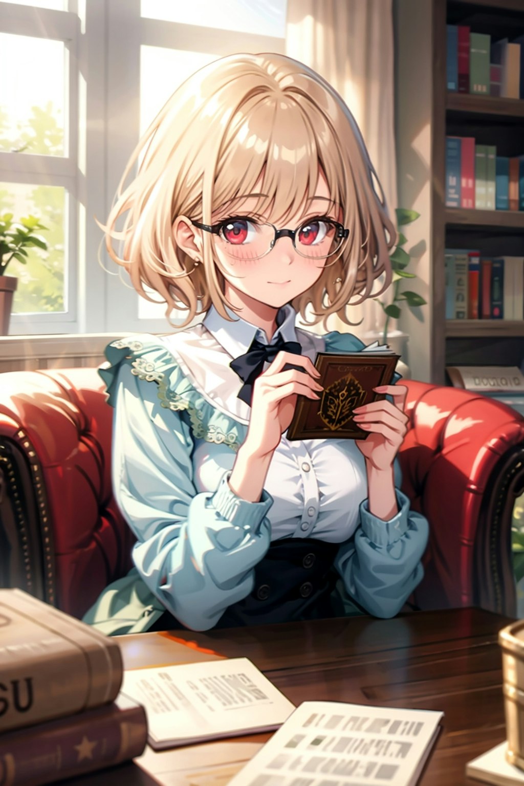 めがねっ娘の読書