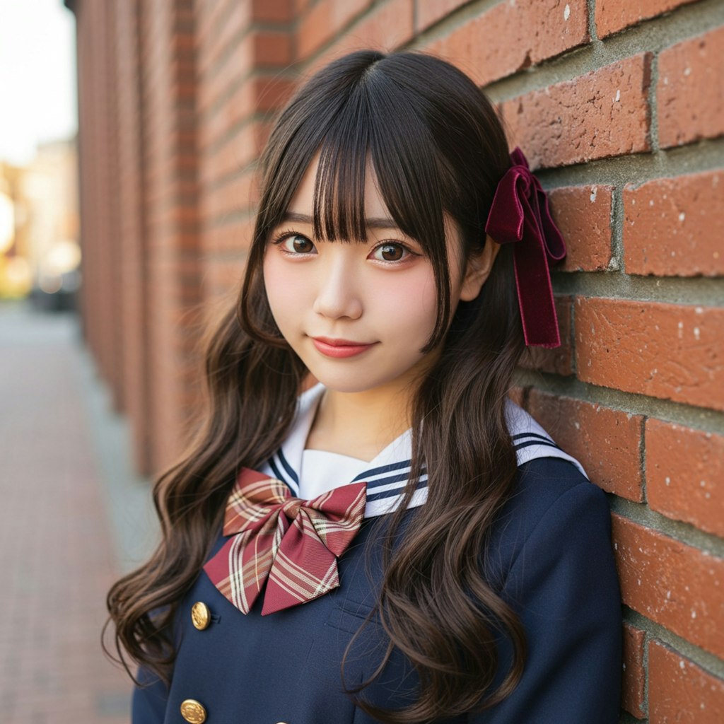 赤レンガポートレート