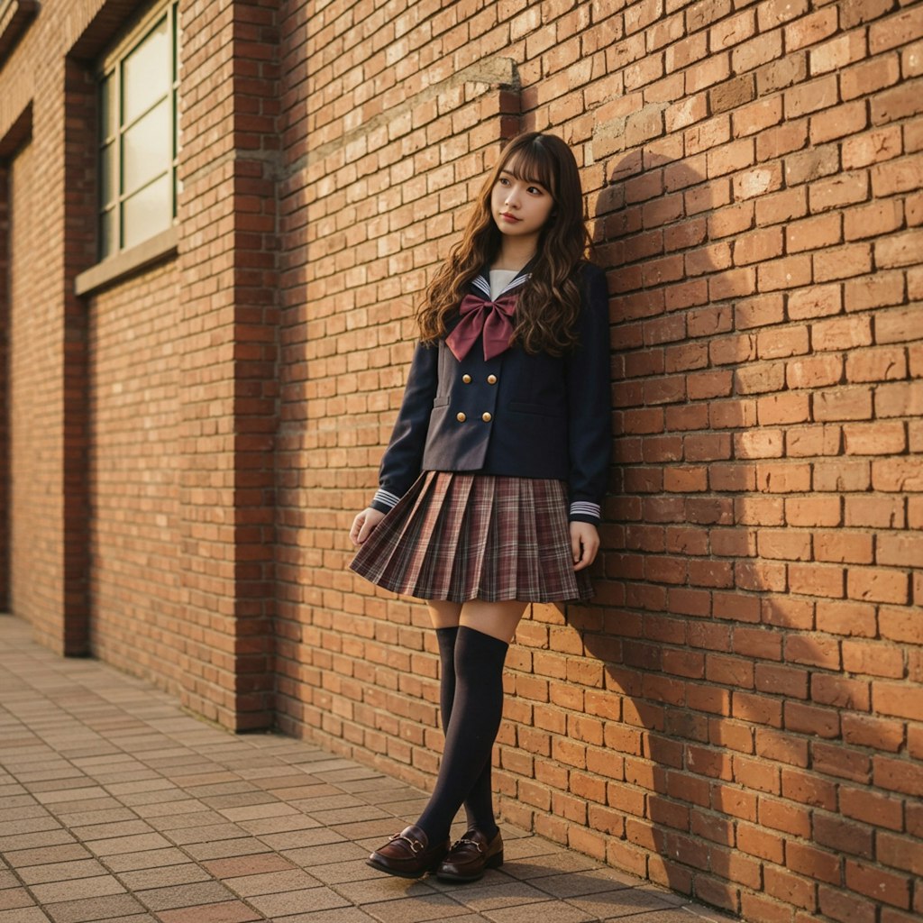 赤レンガポートレート