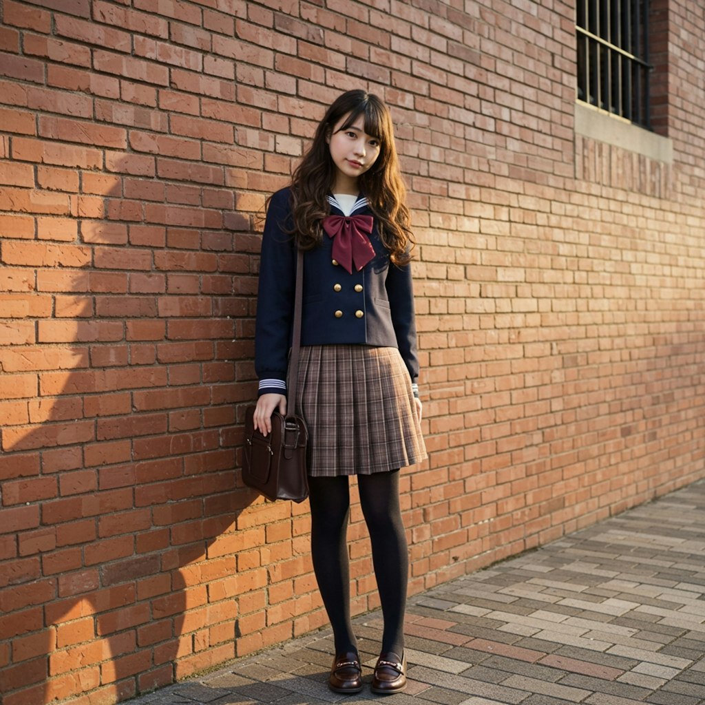 赤レンガポートレート
