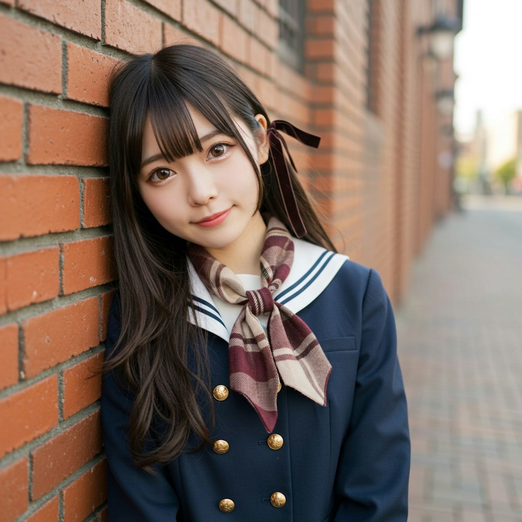 赤レンガポートレート
