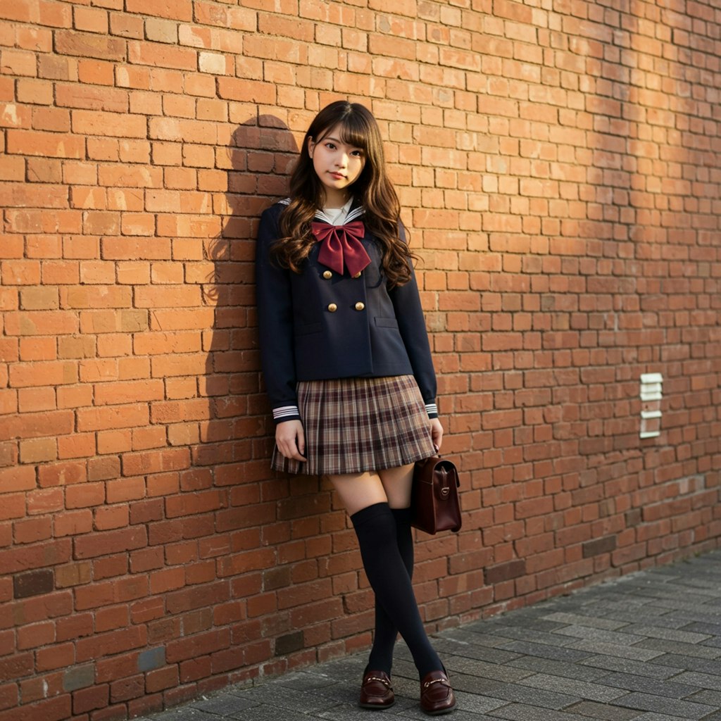 赤レンガポートレート