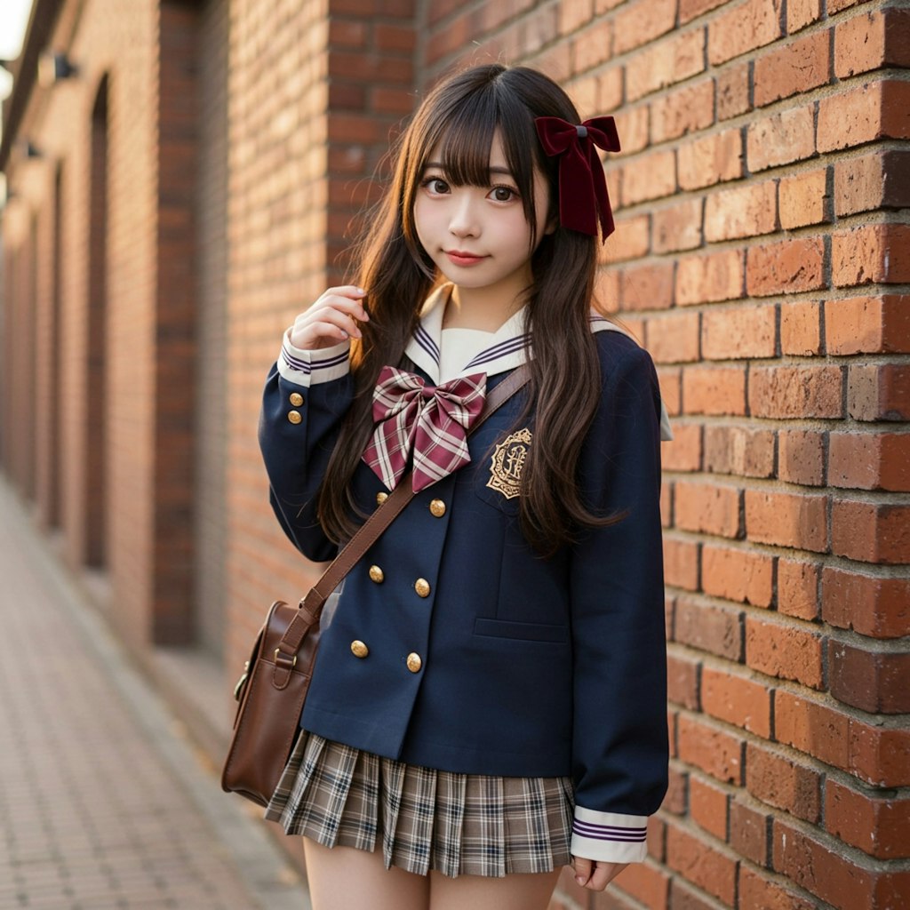 赤レンガポートレート