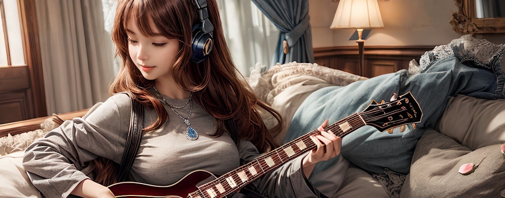 no music no life アコギ女子