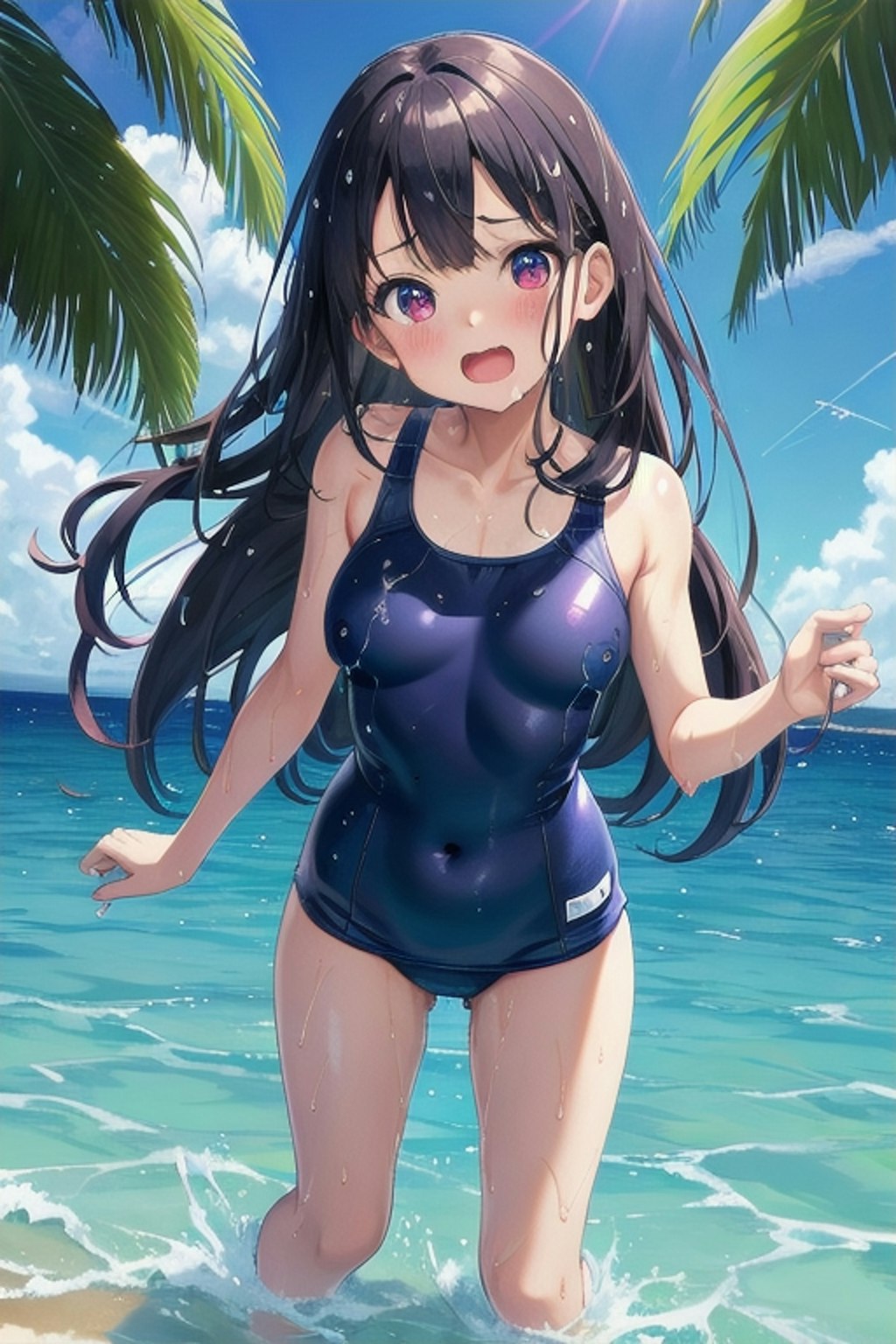 スク水女の子