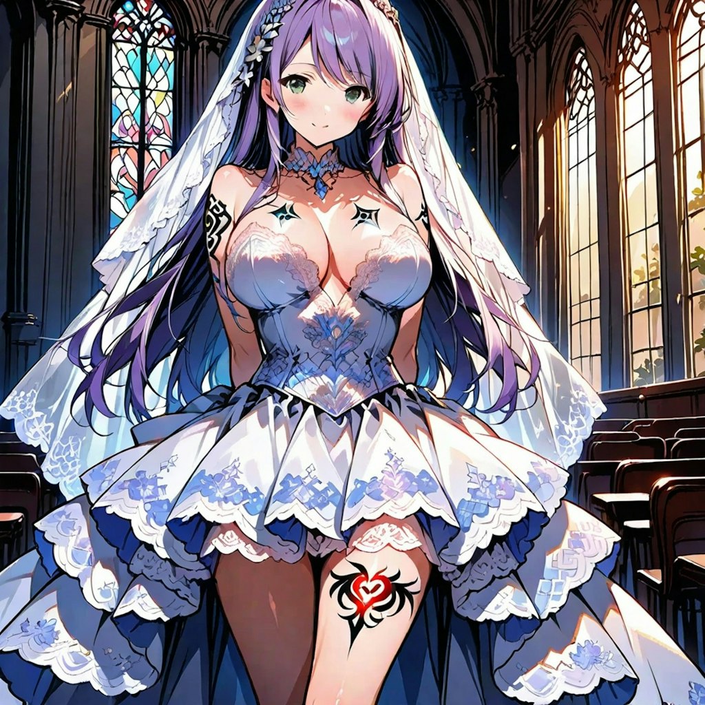 モア😍💞のウエディングドレス姿💍👗