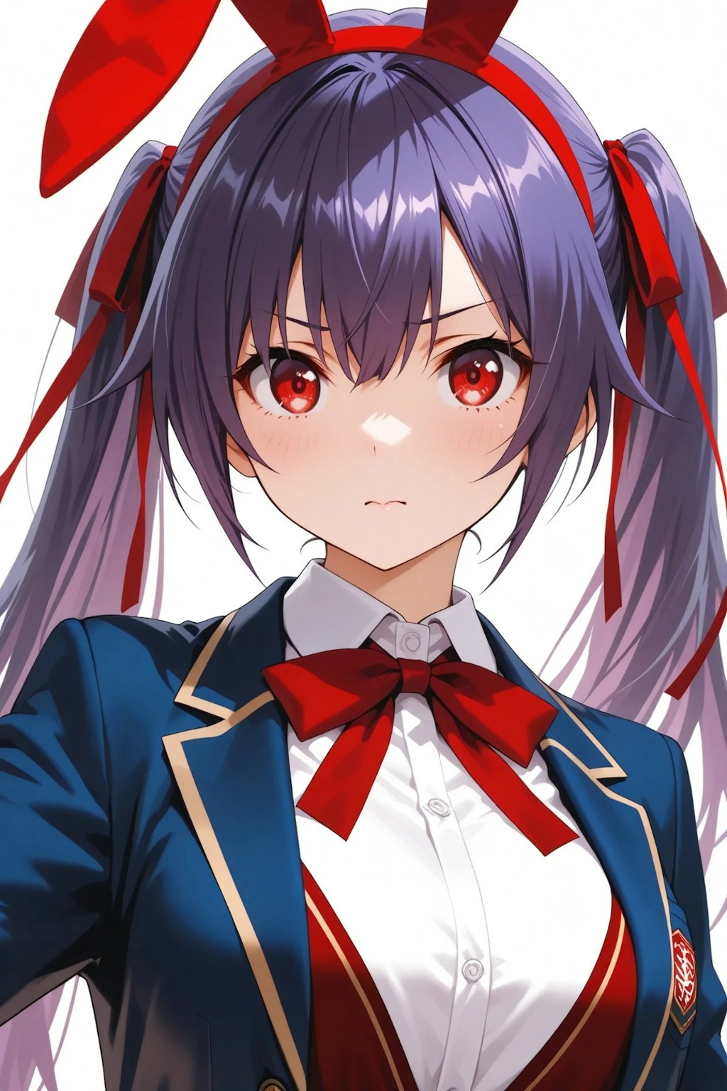 似合ってますか？　うさ耳の梨子ちゃん