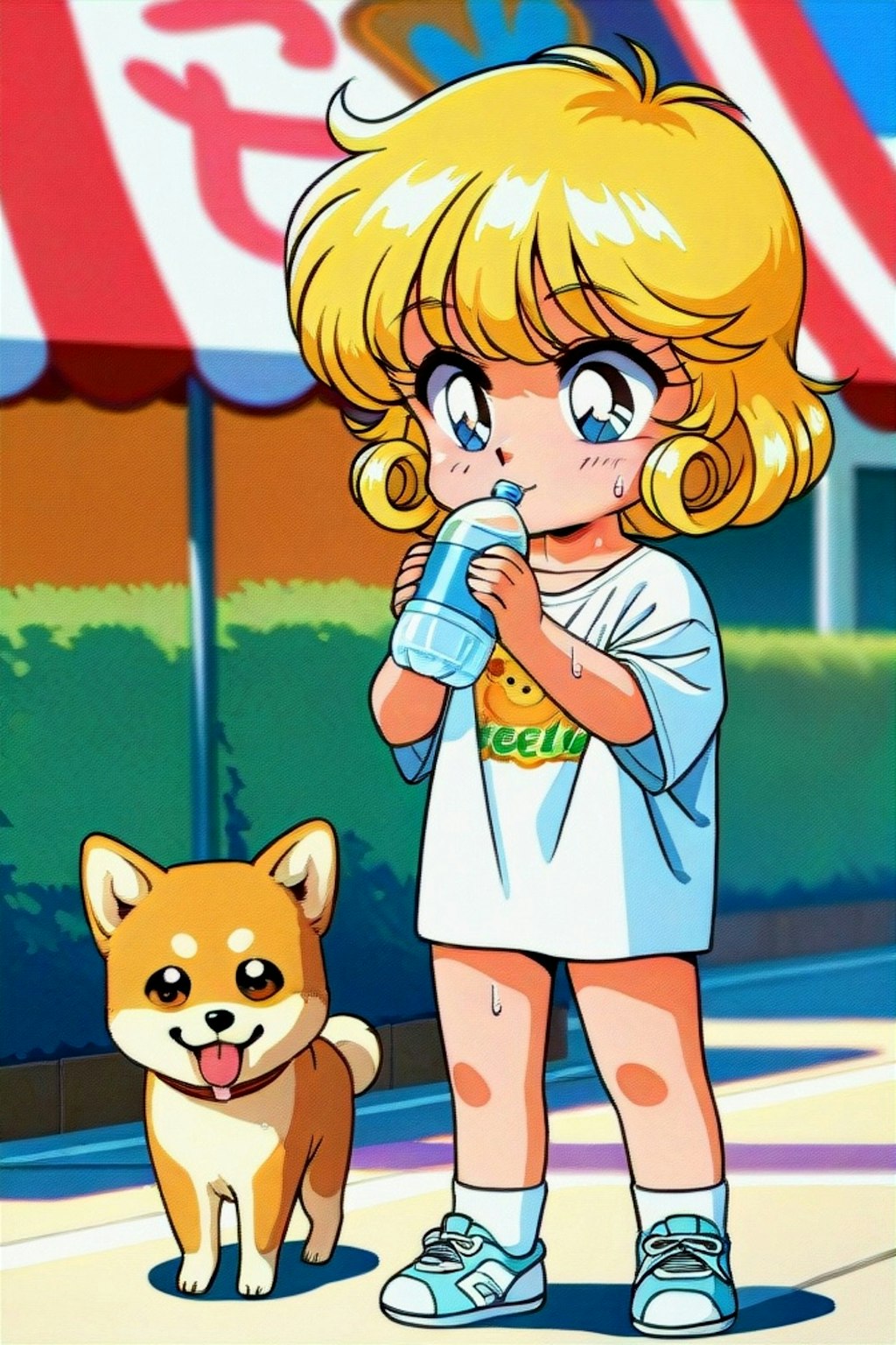 暑いので水分補給🥤