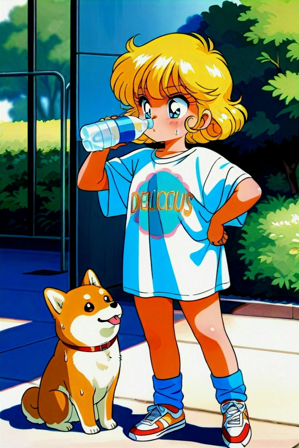 暑いので水分補給🥤
