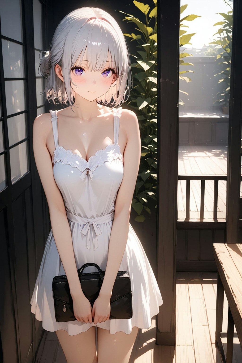 (953HQ)銀髪ちゃんワンピース