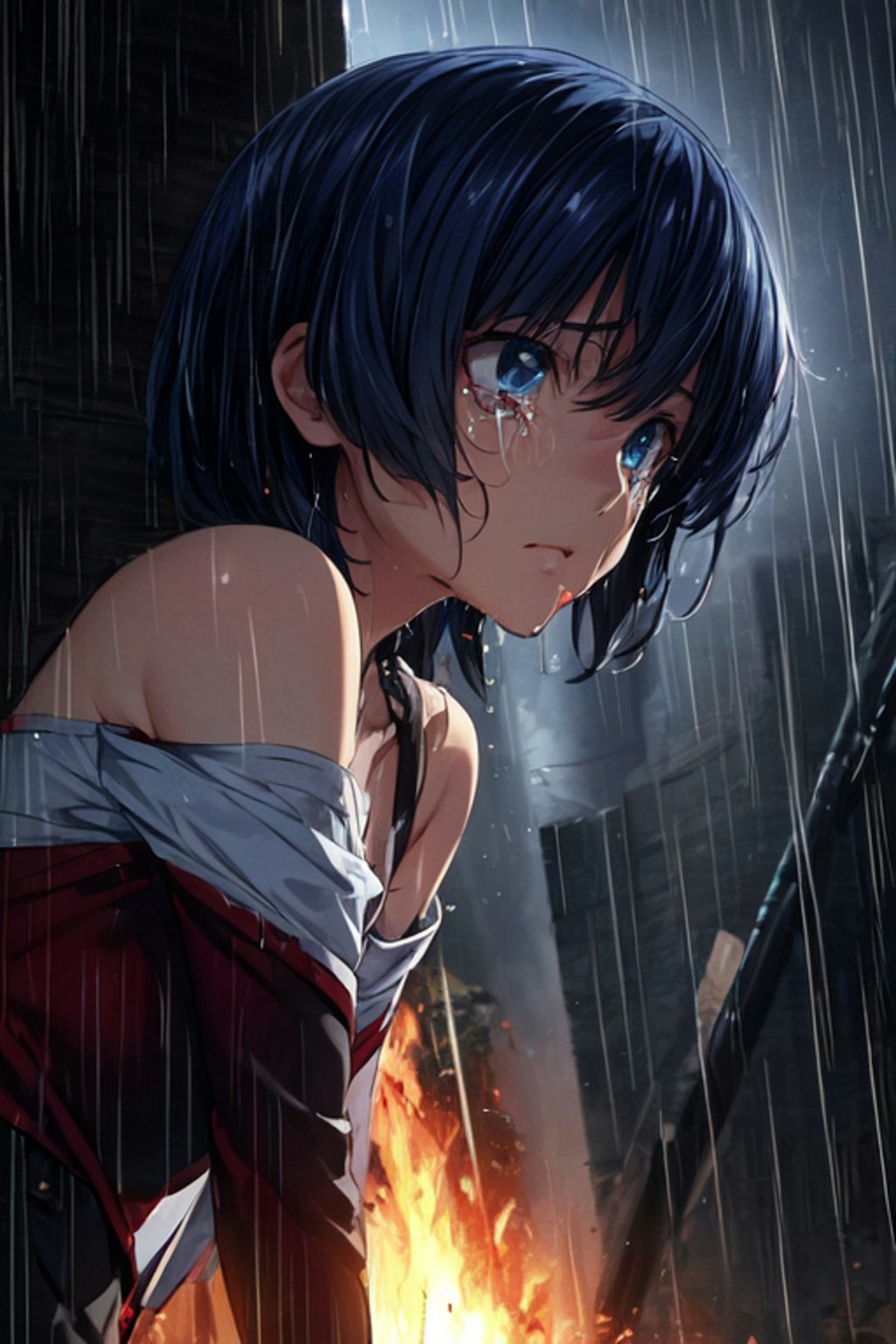 rain with tears