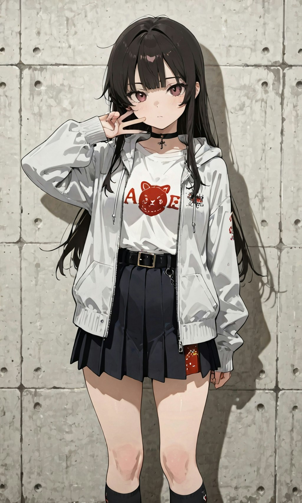 パーカー女子