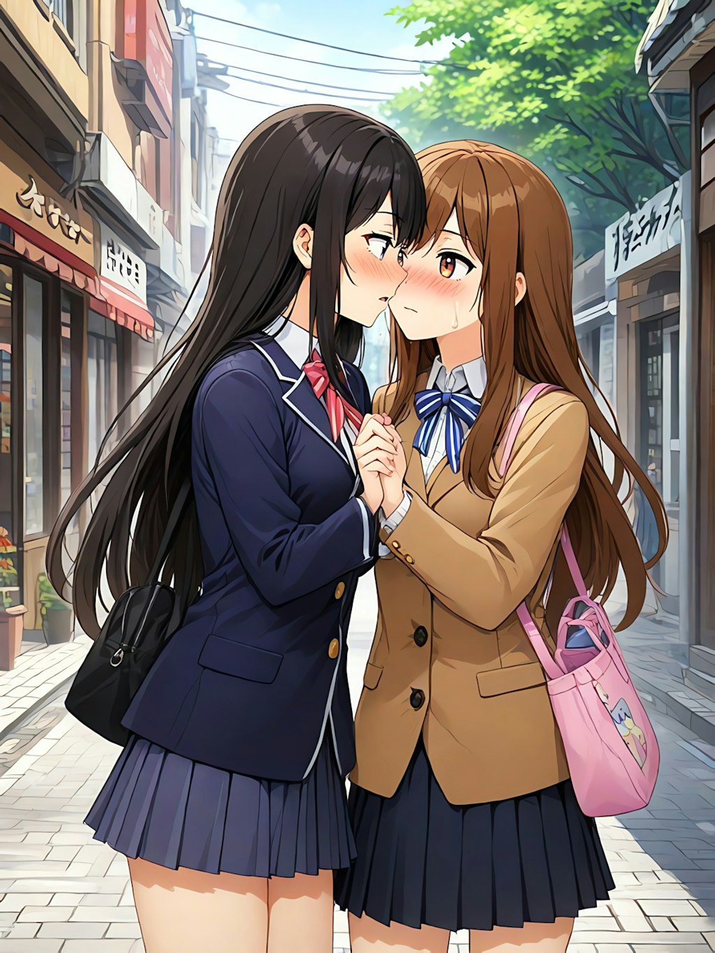 学校帰りに百合💖