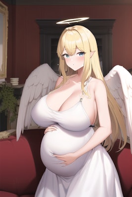 守護対象に孕まされた天使