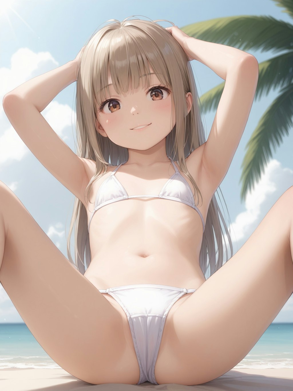 絹髪少女