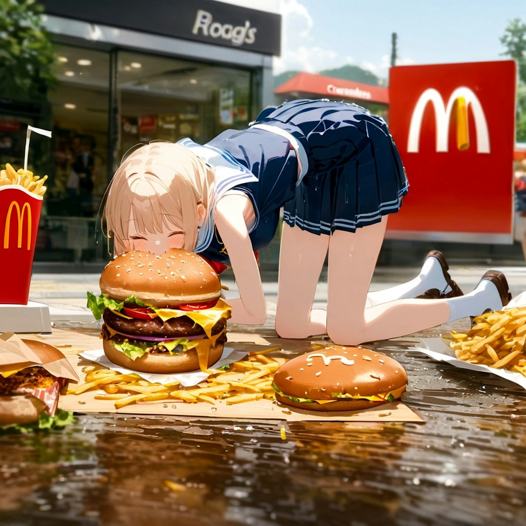 雨なんかに負けないんだから、って・・・デカすぎっしょw