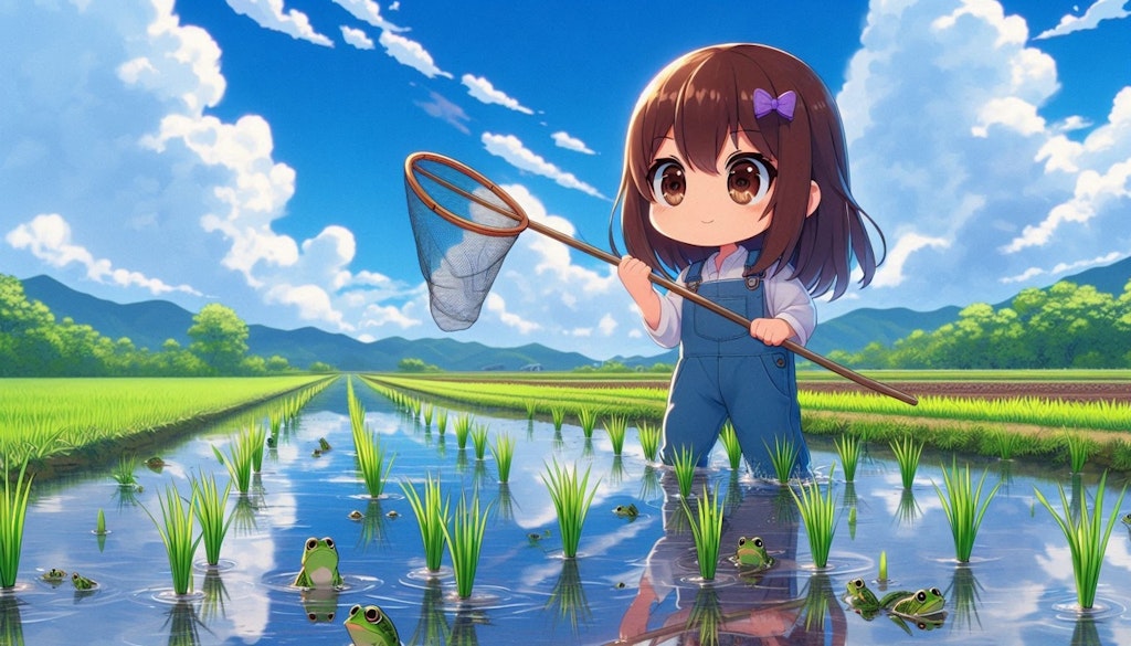 オタマジャクシをとったよ！