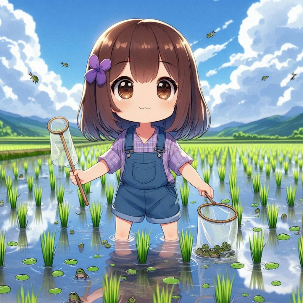 オタマジャクシをとったよ！