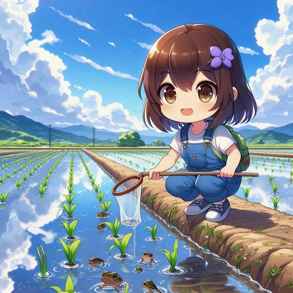 オタマジャクシをとったよ！