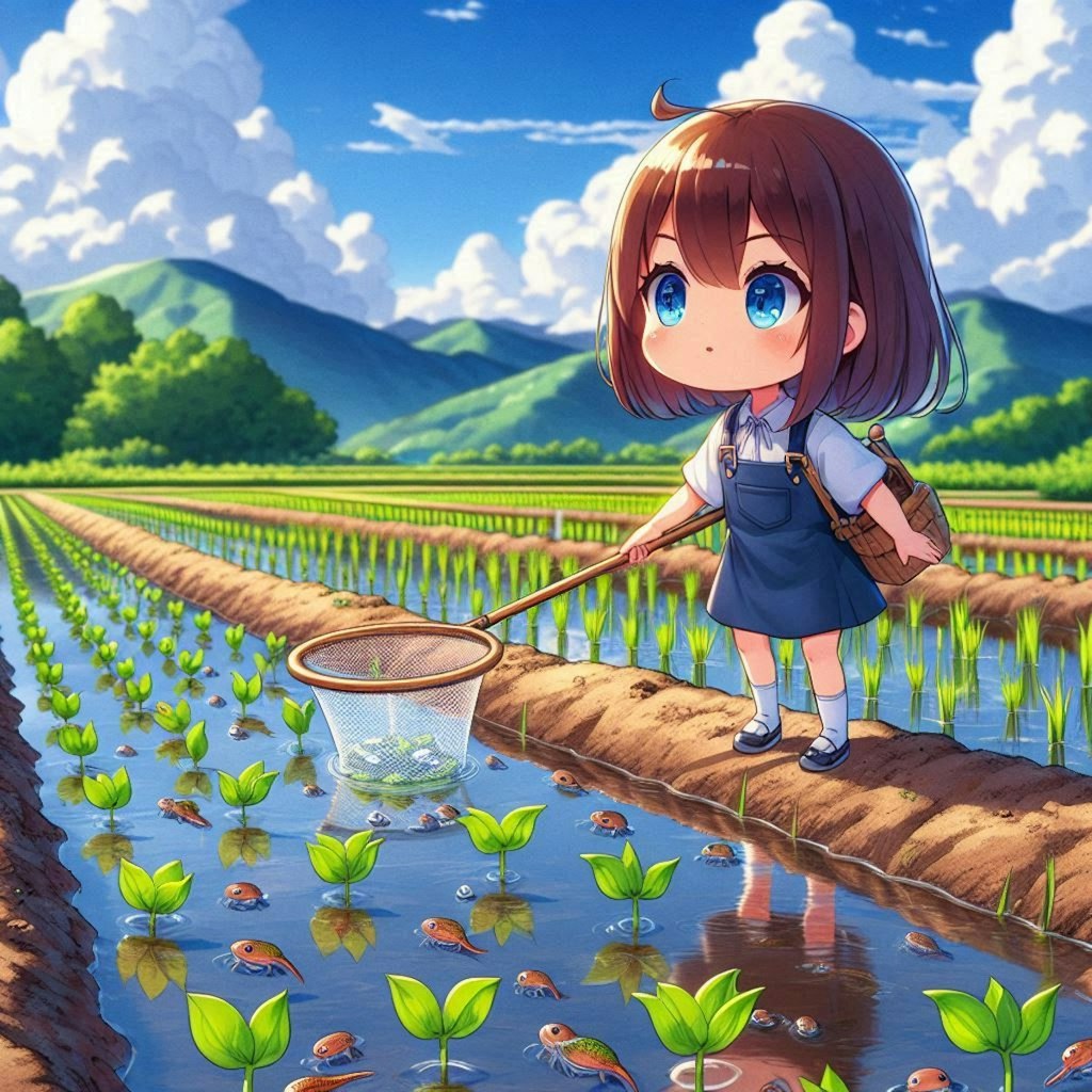 オタマジャクシをとったよ！