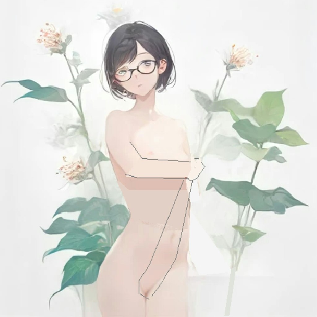 花と眼鏡