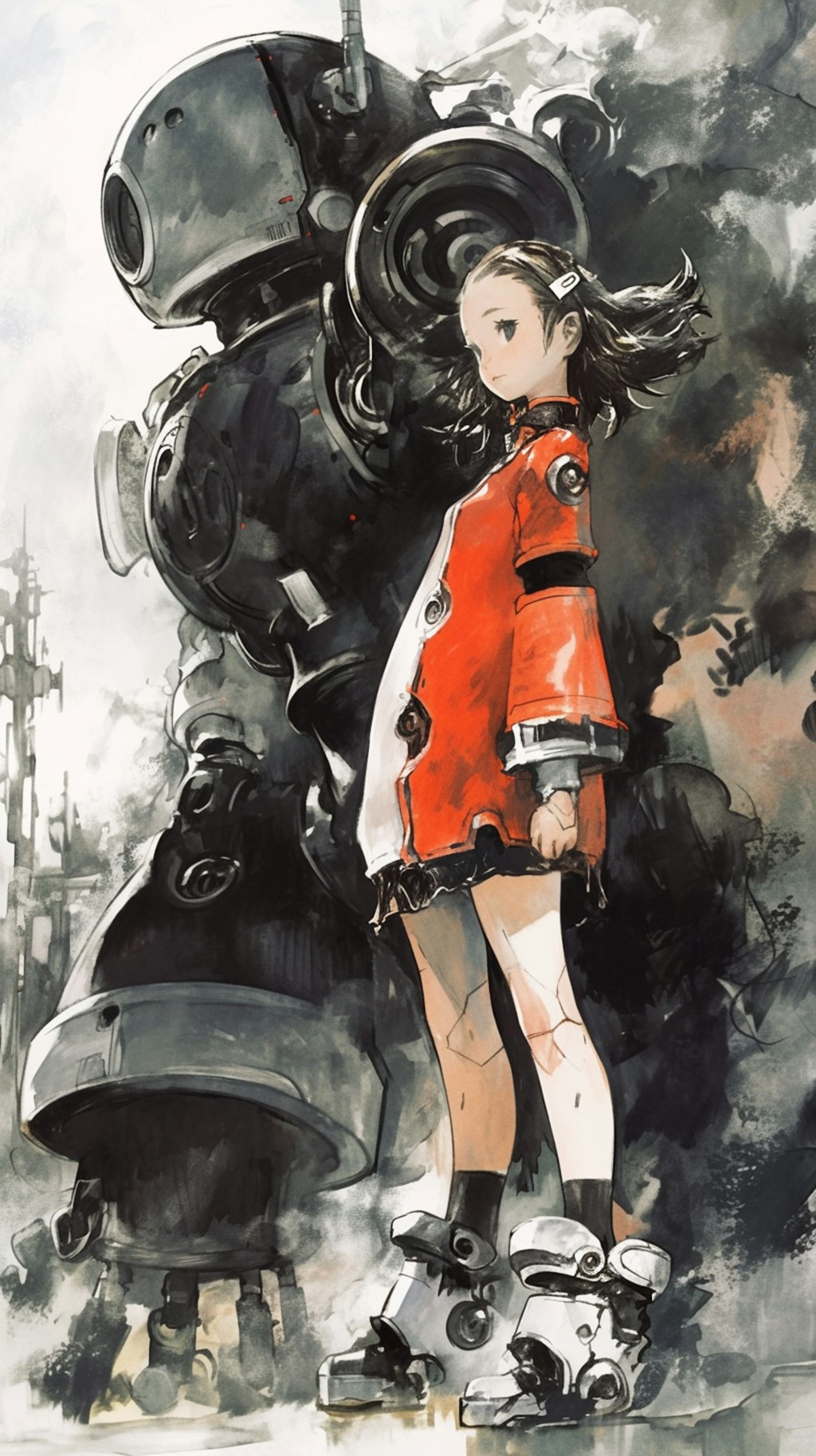 Giant Robot and Girl