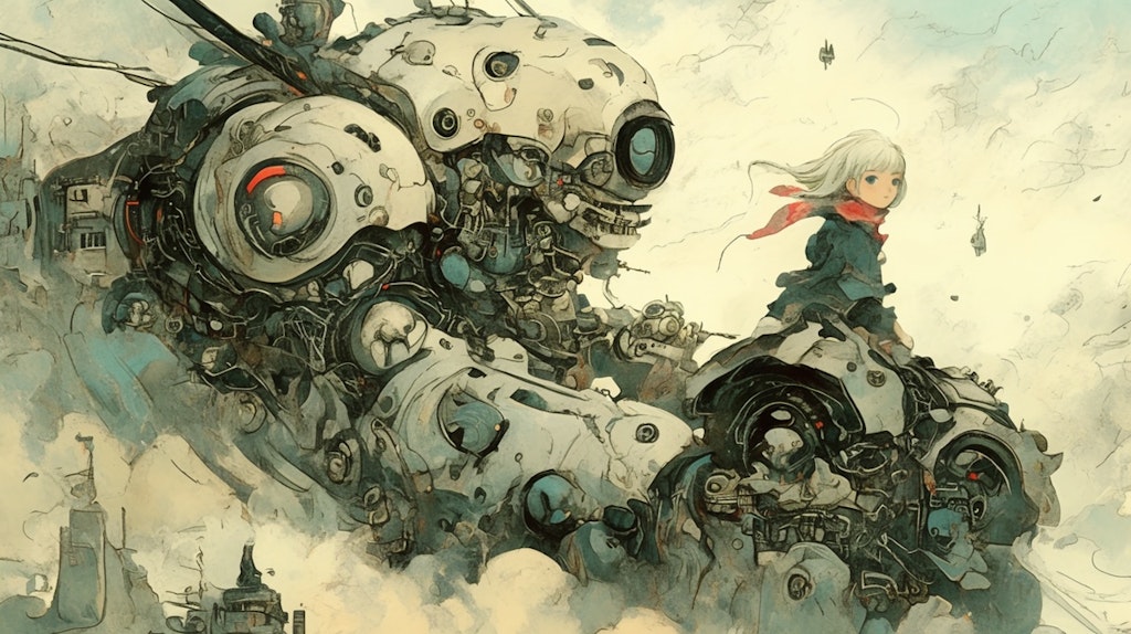 Giant Robot and Girl