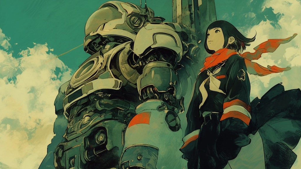 Giant Robot and Girl